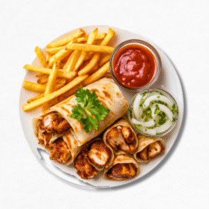 Grilled Chicken Paratha Roll