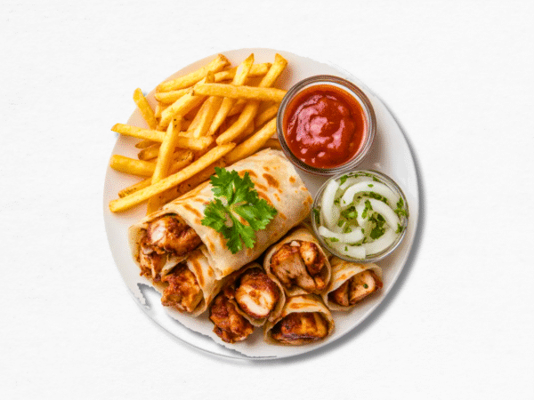 Grilled Chicken Paratha Roll